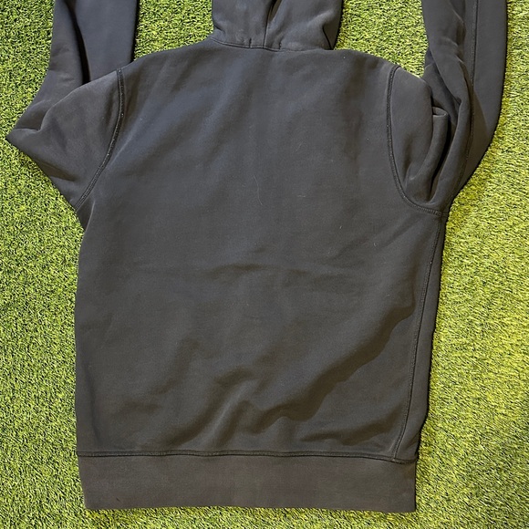 Burberry Navy Blue Zip-Up Sweater with Checkered Hood Size Large - Picture 6 of 6